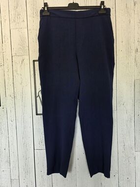 Banana Republic Navy Slim Ankle Dress Pants Size 8 Career Office Business Preppy